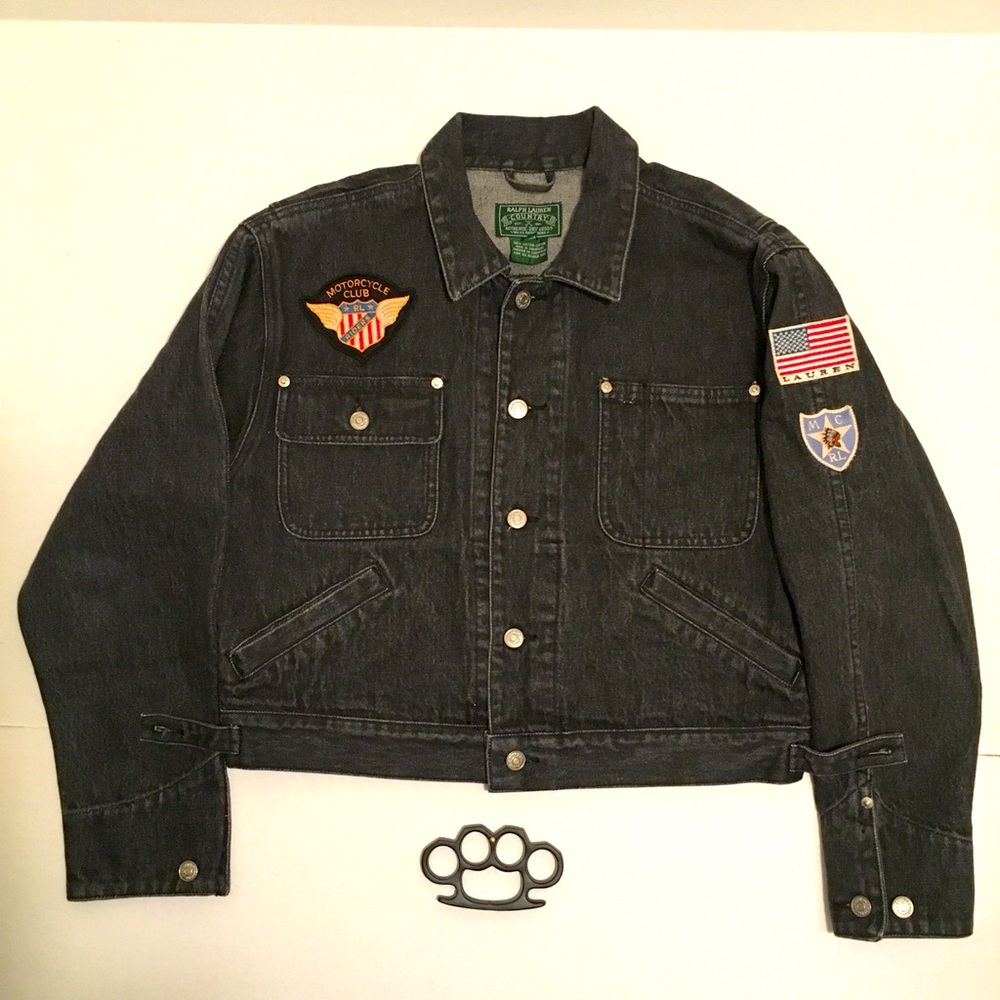 Polo Motorcycle club Indian denim jacket